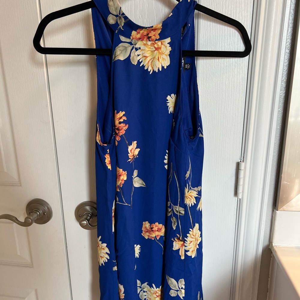 Dress, blue floral